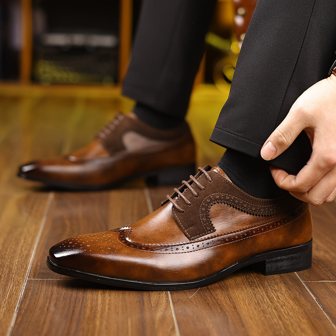 Dave | Wingtip Brogue Dress Shoes