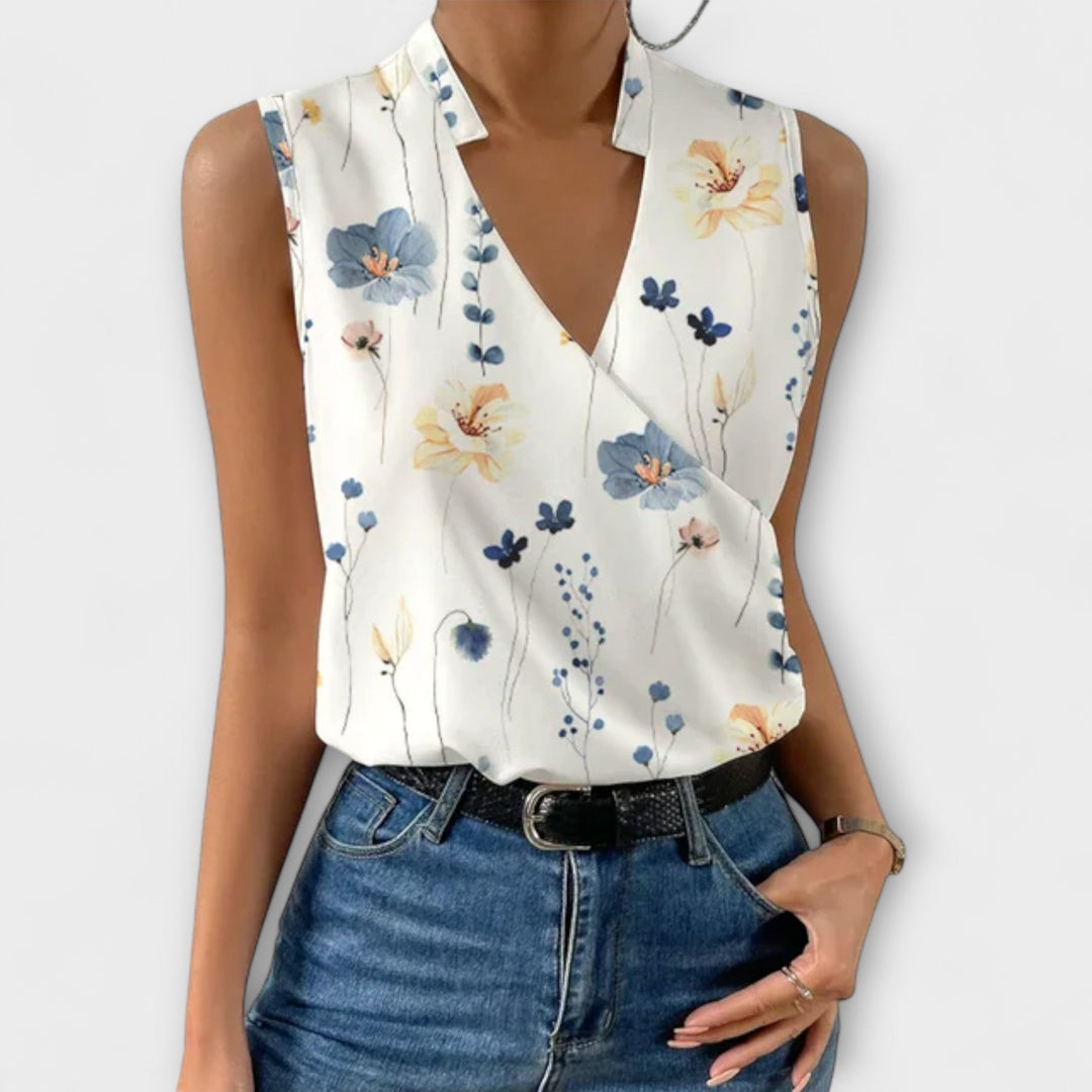 Reyna | Sleeveless V-Neck Blouse for Women
