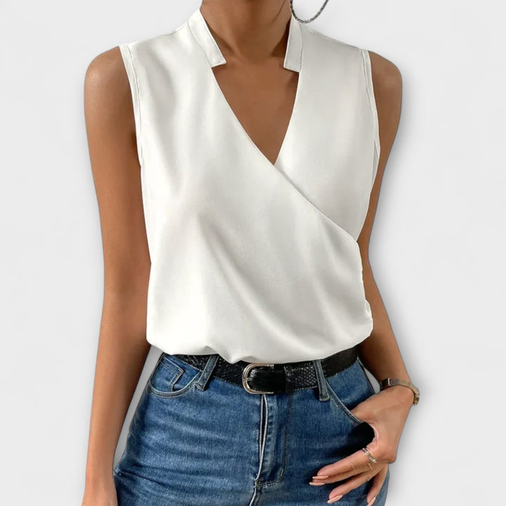 Reyna | Sleeveless V-Neck Blouse for Women