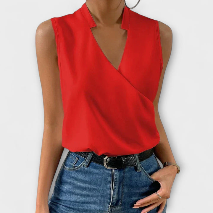 Reyna | Sleeveless V-Neck Blouse for Women