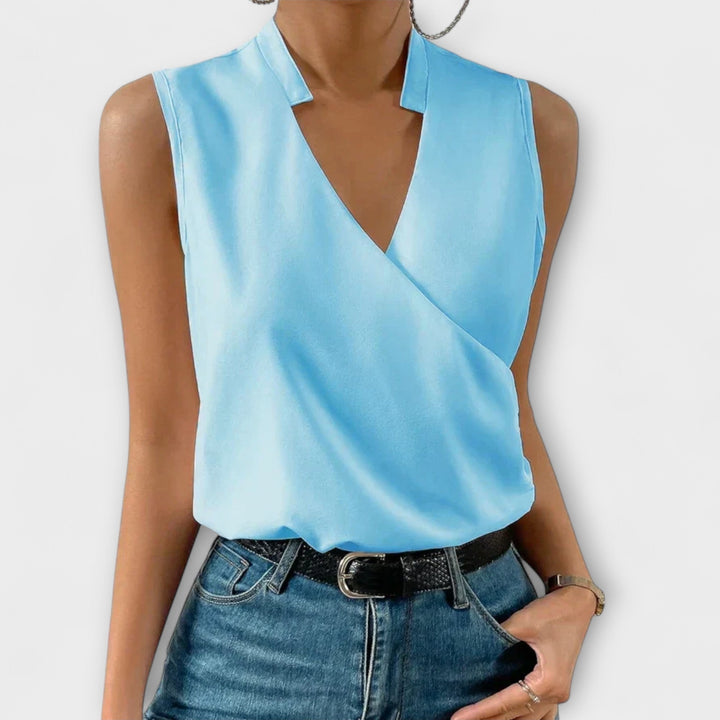 Reyna | Sleeveless V-Neck Blouse for Women
