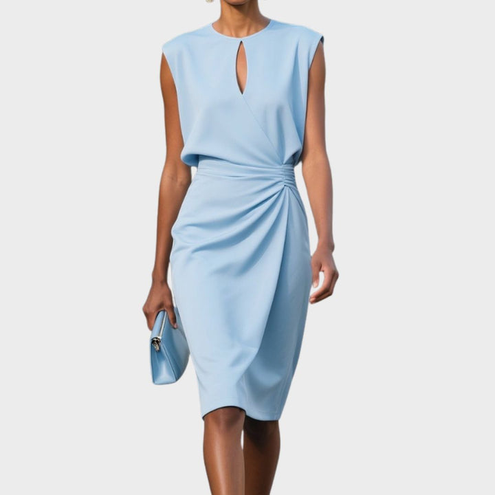 Eira | Sleeveless Sheath Dress with Keyhole Neckline