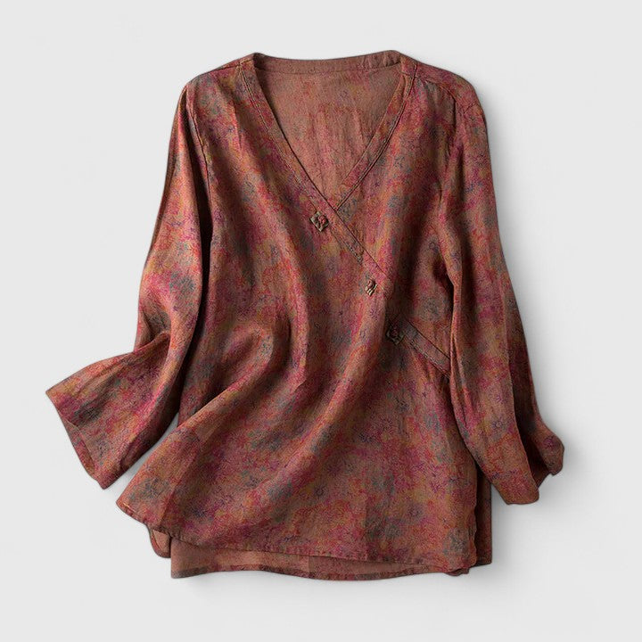 Miriam | Embroidered Button Blouse