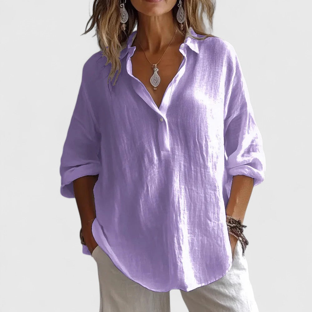Alva | V-Neck Elegant Blouse