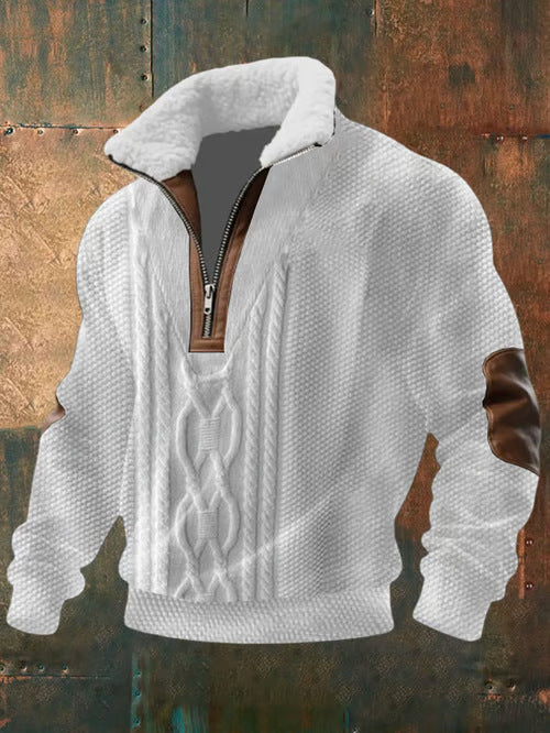 Clive | Lined High Collar Sweater