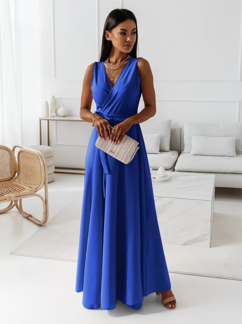 Maxine | Wrap Maxi Evening Dress