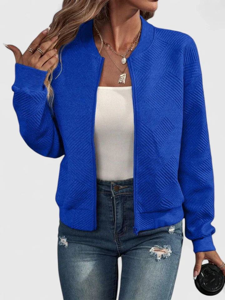 Allisa | Geometric Bomber Jacket