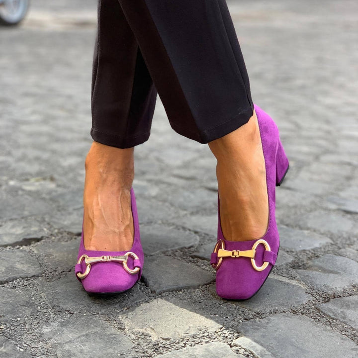 Zuzanna | Block Heel Pumps with Buckle