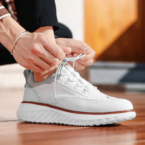 Arlen | Low-Top Woven Panel Sneakers