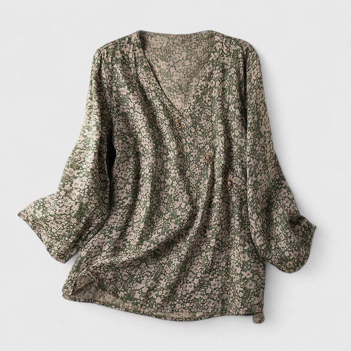 Miriam | Embroidered Button Blouse