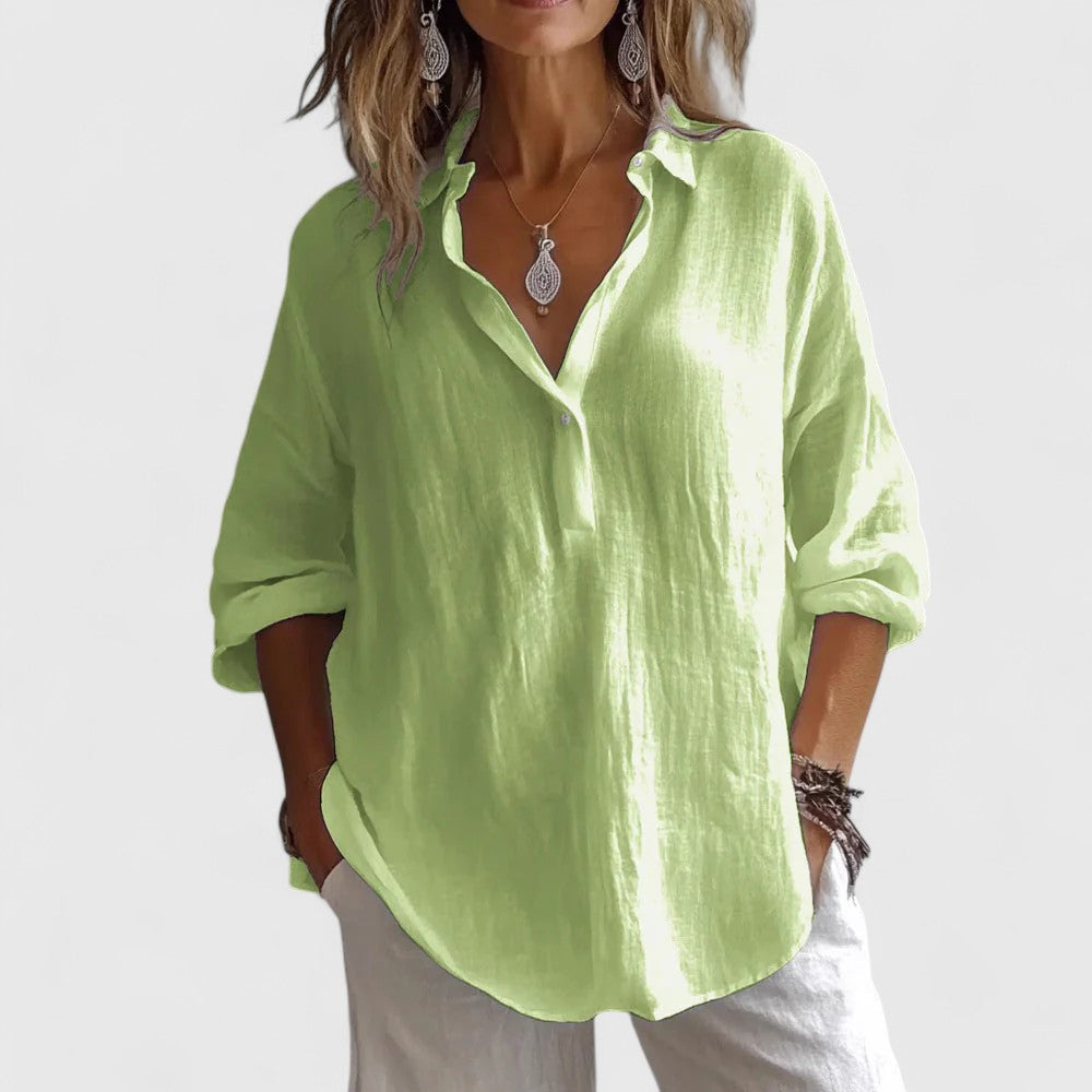 Alva | V-Neck Elegant Blouse