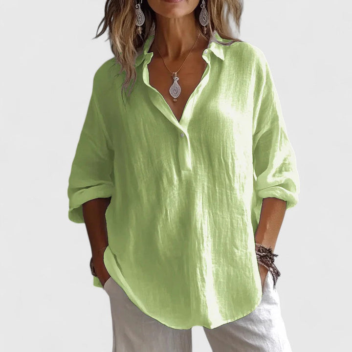 Alva | V-Neck Elegant Blouse