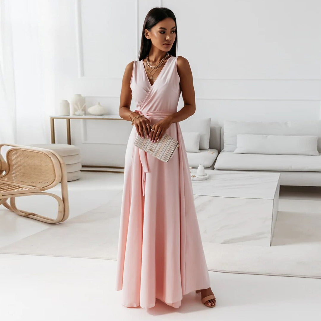 Maxine | Wrap Maxi Evening Dress
