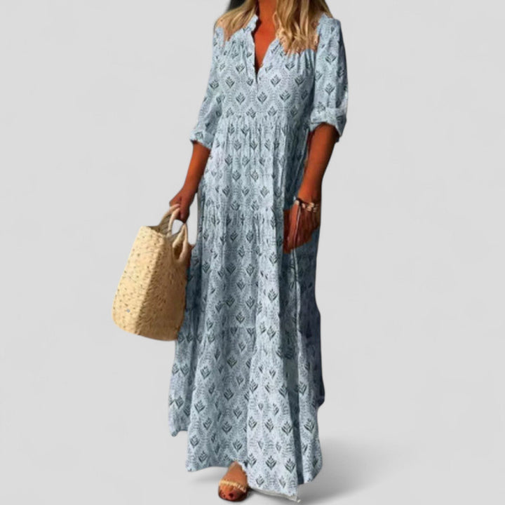 Louise | Sophisticated Ethnic Maxi Dress