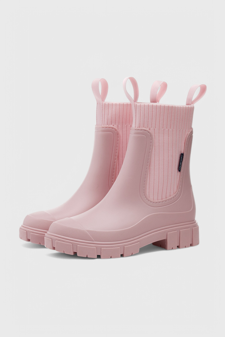 Kornelia | Lug Sole Chelsea Boots with Elastic Panel