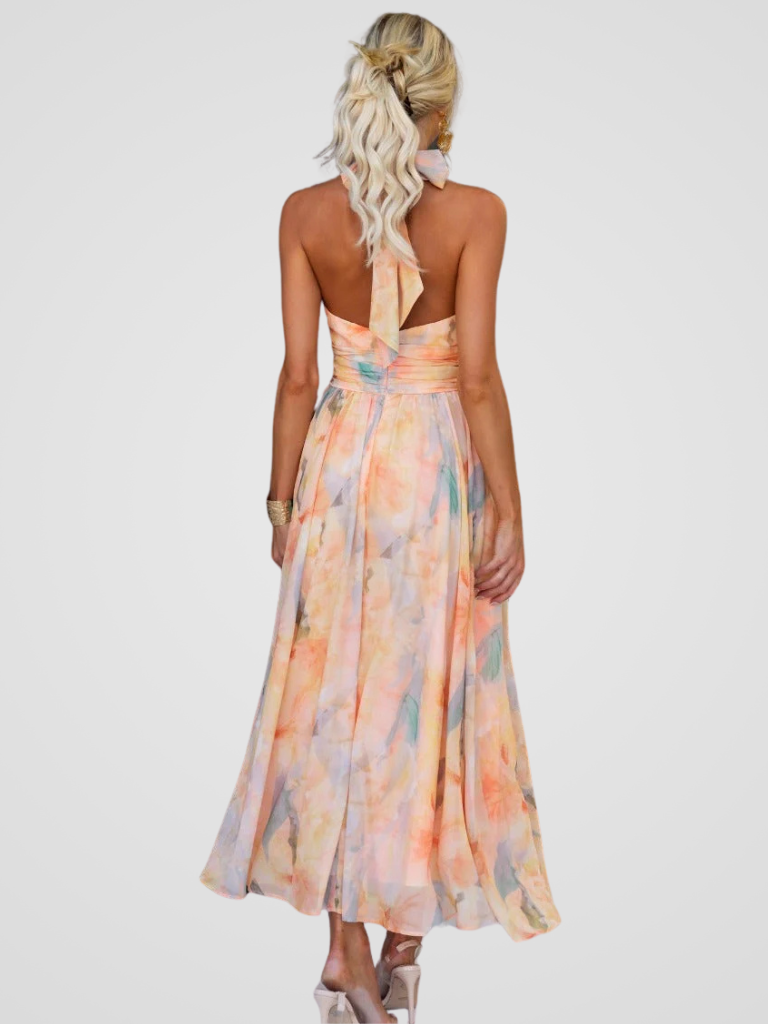 Janice | Elegant Flowing Midi Dress