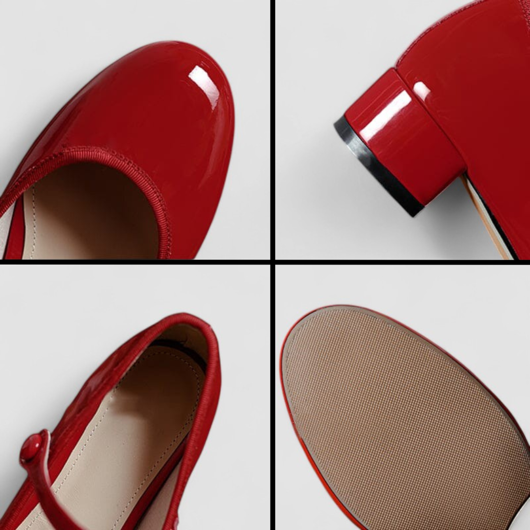 Klara | Patent Block-Heel Mary Jane Shoes