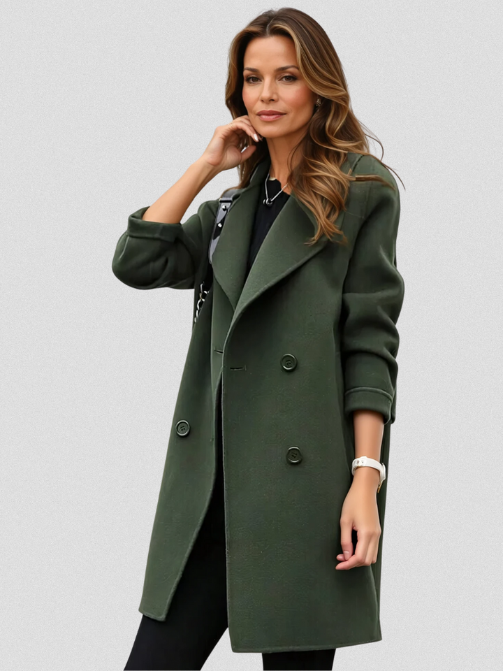 Britt | Longline Double-Breasted Coat