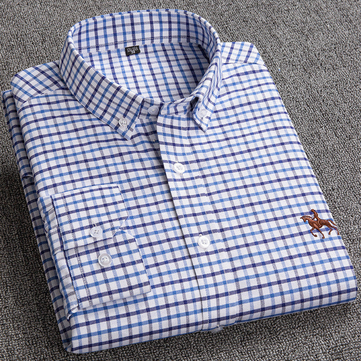 Jason | Checkered Casual Button-Down Shirt