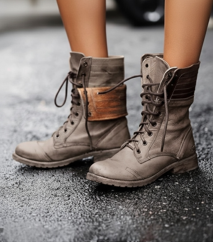Autumn | Ankle Height Lace-Up Boots