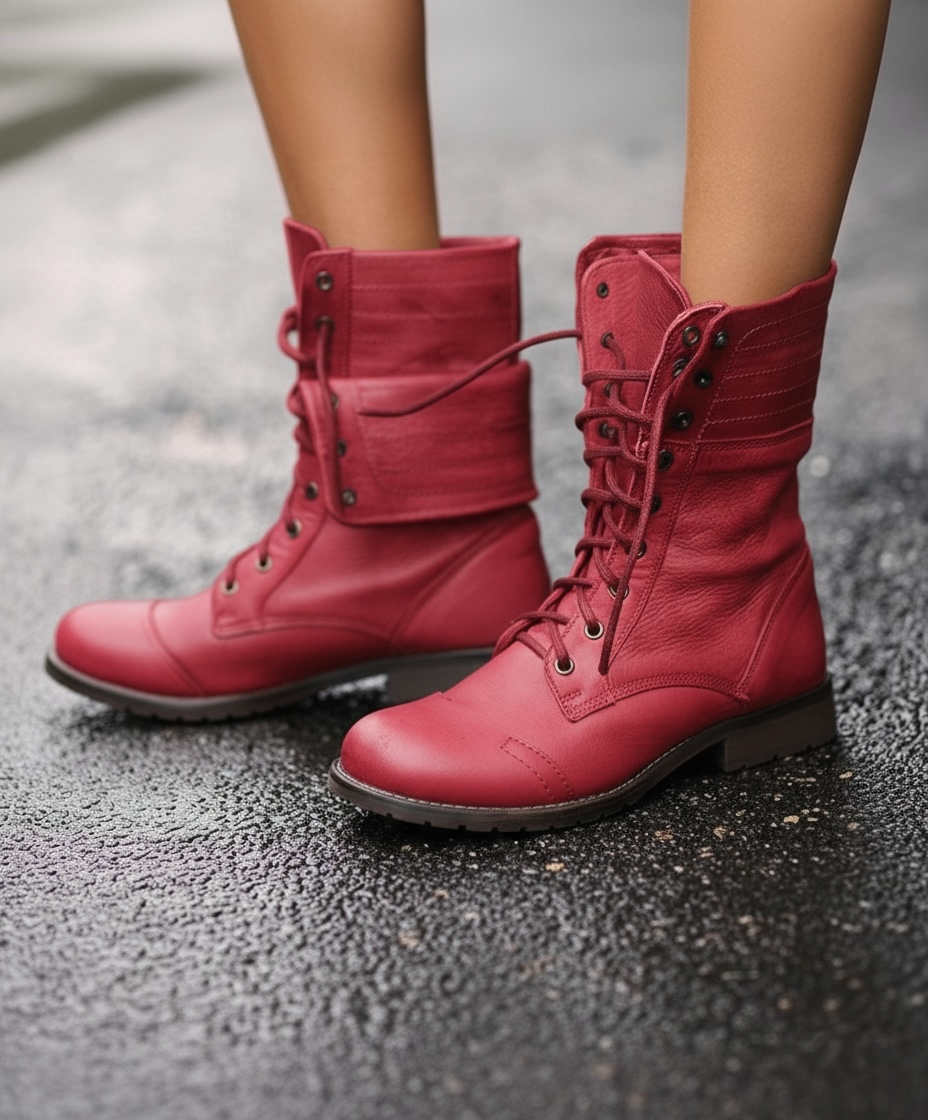 Autumn | Ankle Height Lace-Up Boots