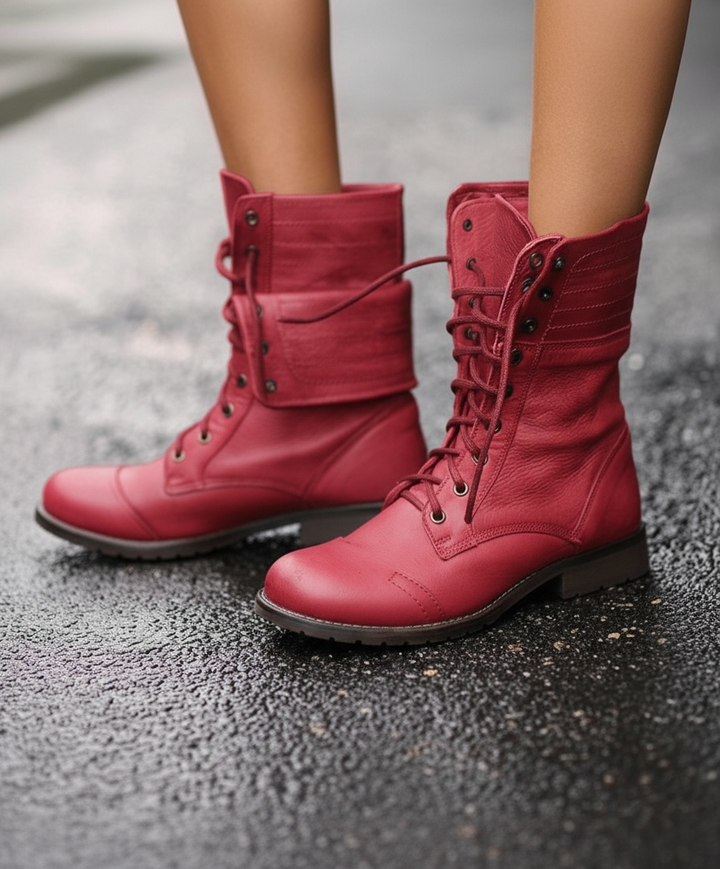 Autumn | Ankle Height Lace-Up Boots