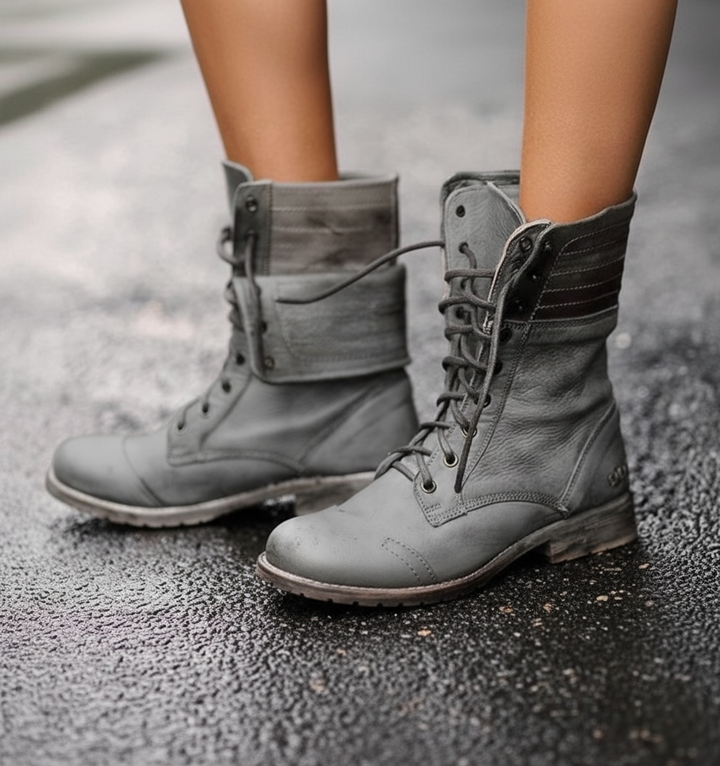 Autumn | Ankle Height Lace-Up Boots