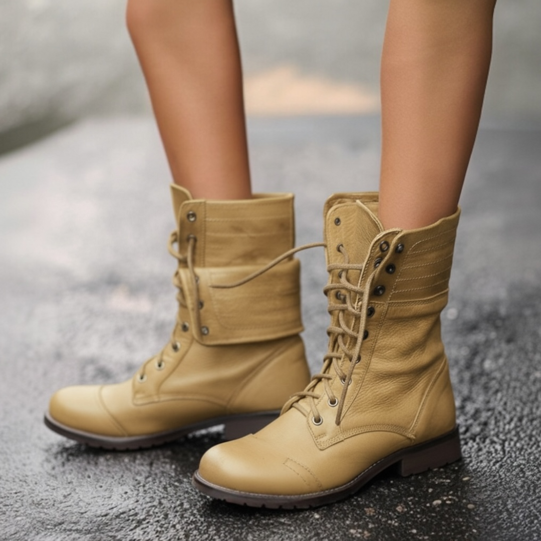 Autumn | Ankle Height Lace-Up Boots