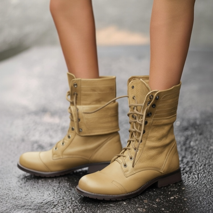 Autumn | Ankle Height Lace-Up Boots