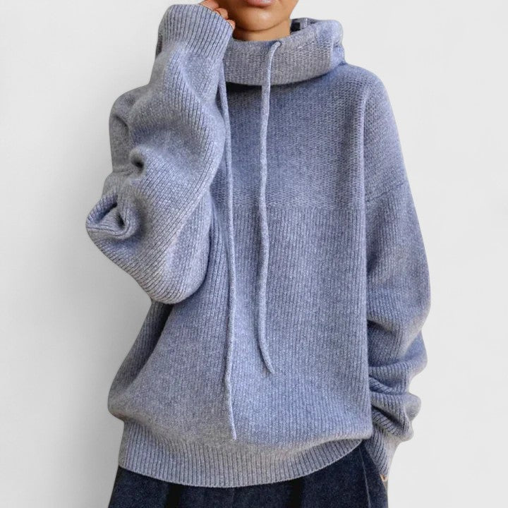 Kendra | Drawstring Turtleneck Sweater with Long Sleeves