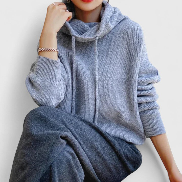 Kendra | Drawstring Turtleneck Sweater with Long Sleeves