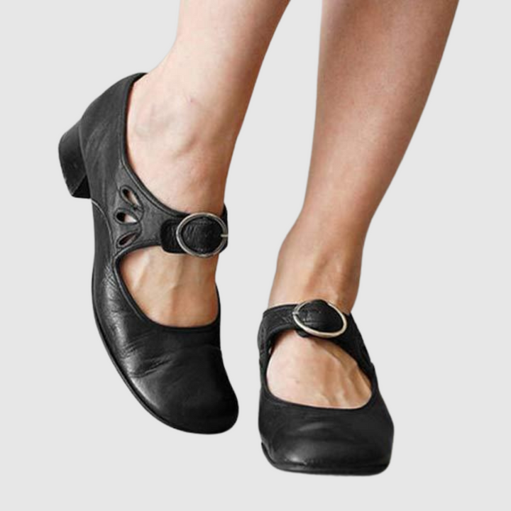 Donatella | Buckled Strap Mary Jane Heels