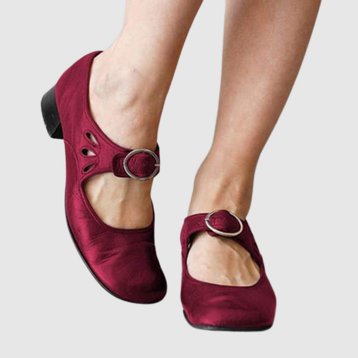 Donatella | Buckled Strap Mary Jane Heels