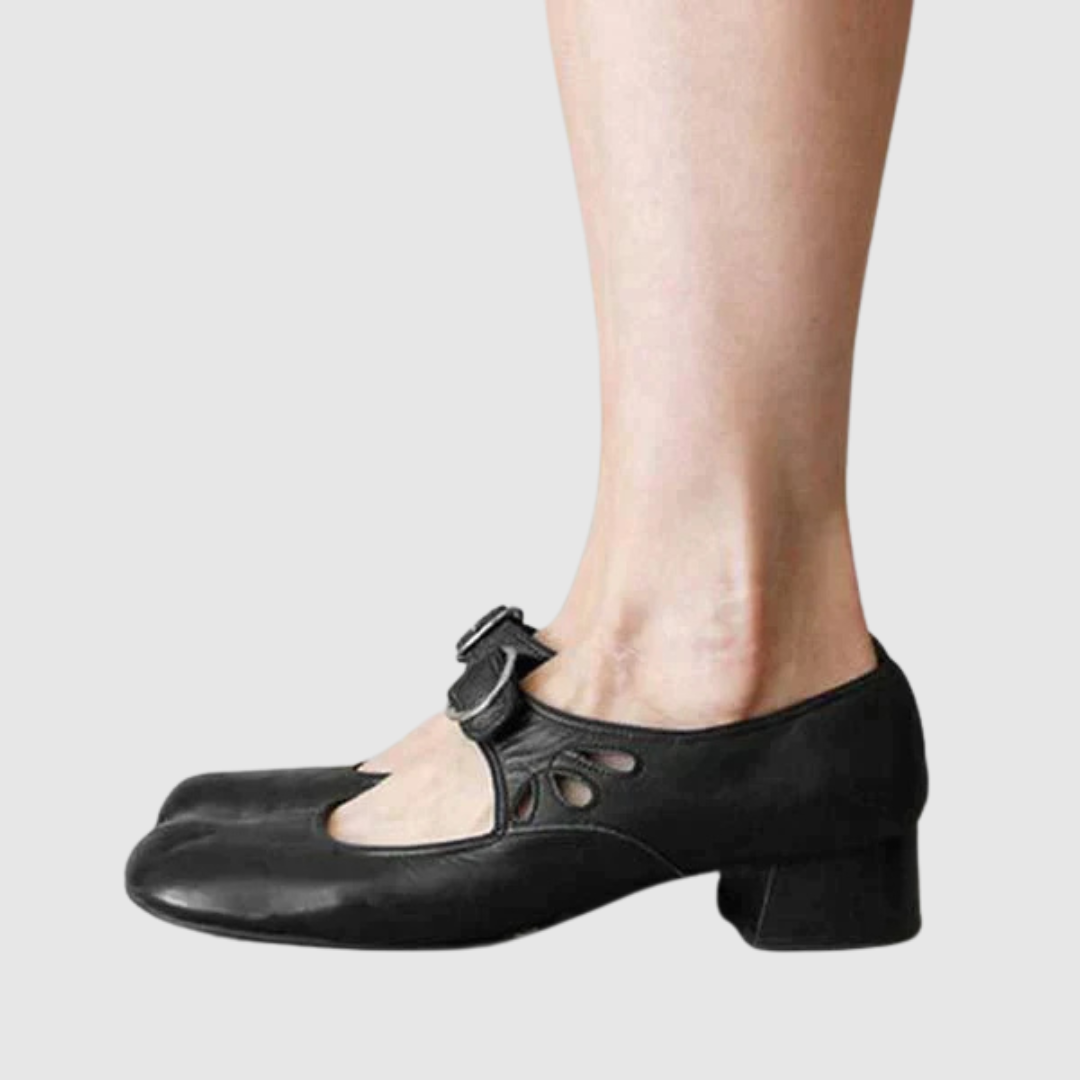 Donatella | Buckled Strap Mary Jane Heels
