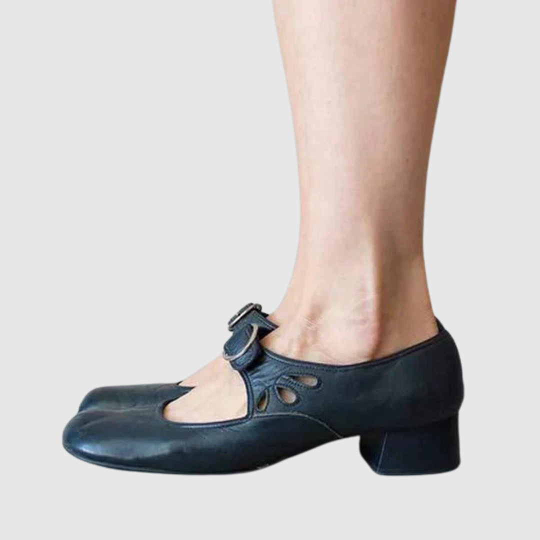 Donatella | Buckled Strap Mary Jane Heels