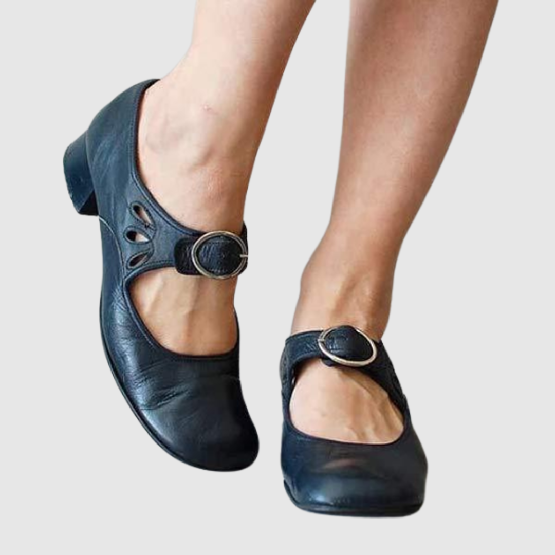 Donatella | Buckled Strap Mary Jane Heels
