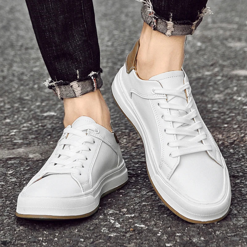 Douglas | Structured Panel Lace-Up Sneakers