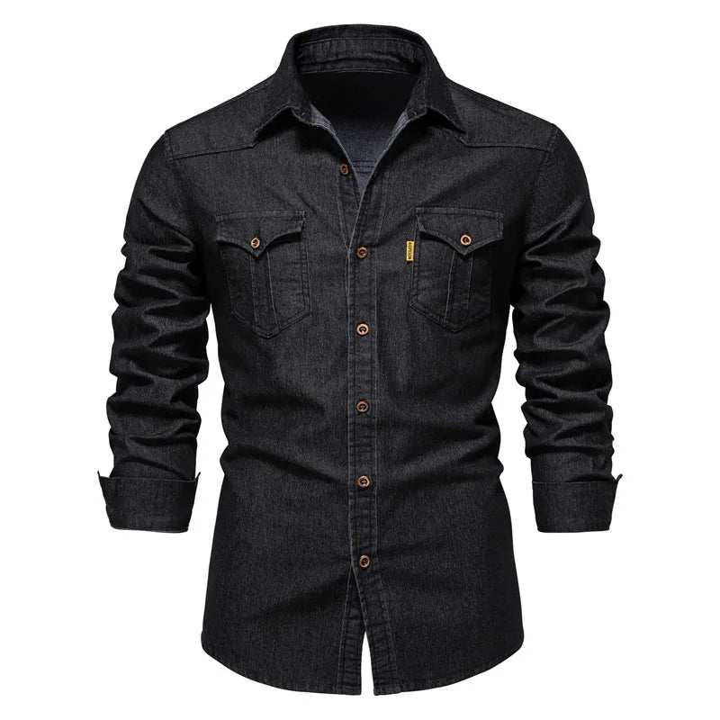 Logan | Classic Denim Button-Up Shirt