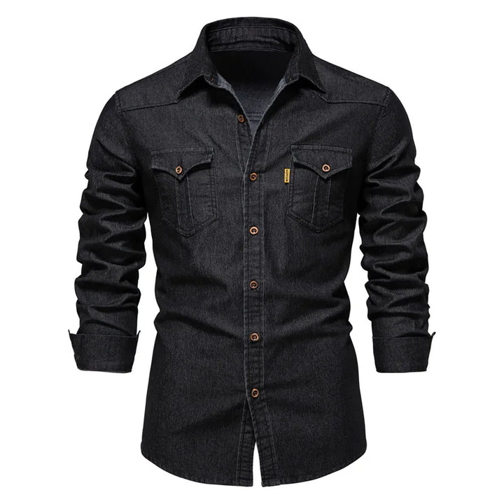 Logan | Classic Denim Button-Up Shirt