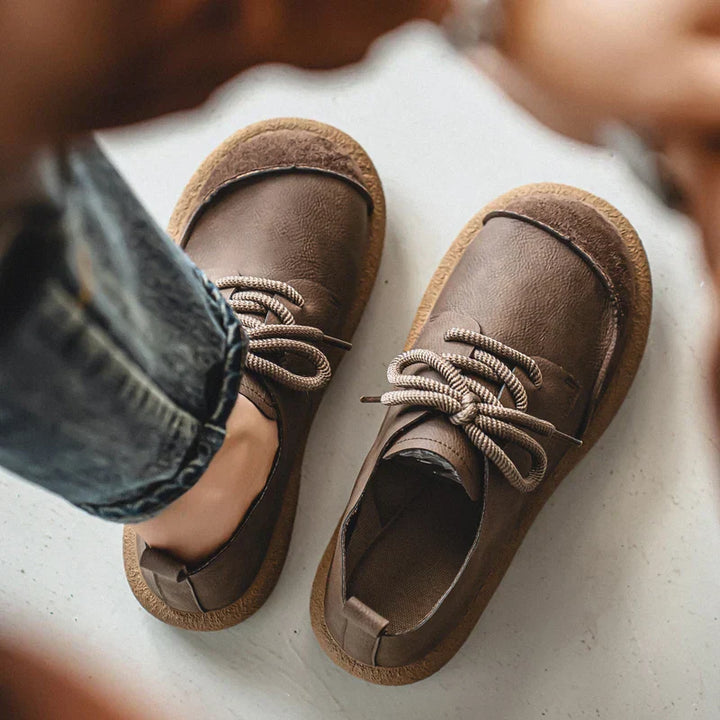 Cameron | Textured Toe Lace-Up Sneakers