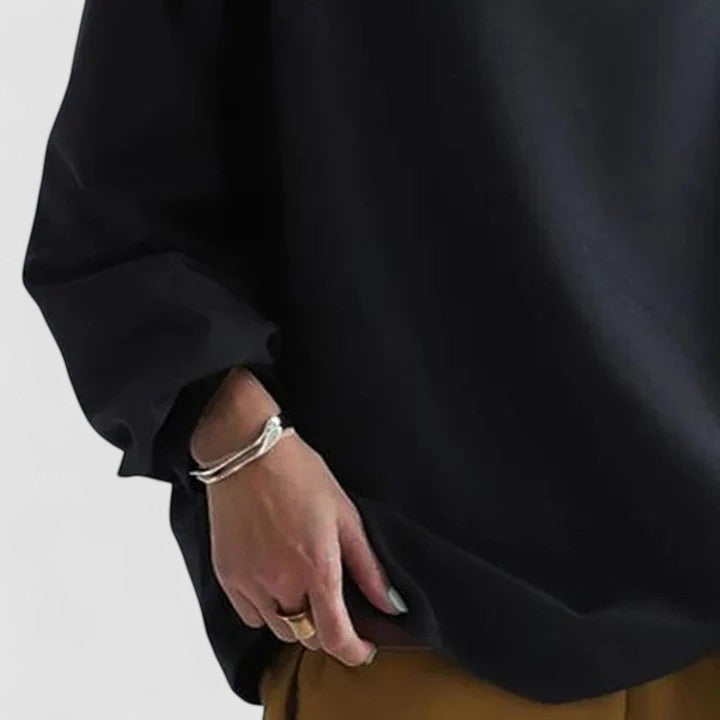Evie | Relaxed Fit Cowl Neck Top with Long Sleeves