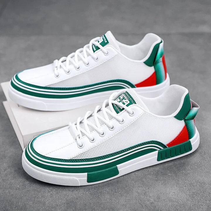 Dallas | Contrast Trim Low-Top Sneakers