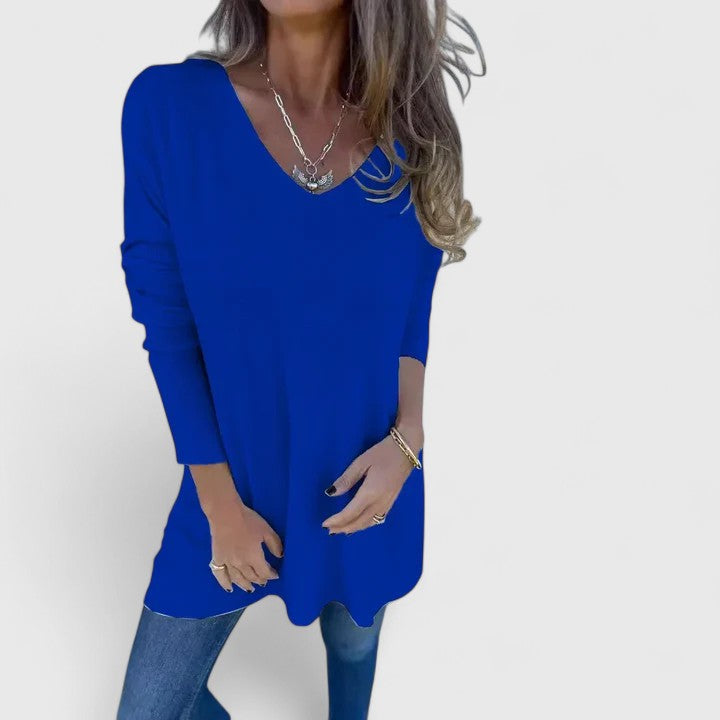 Atalie | Oversized V-Neck Top