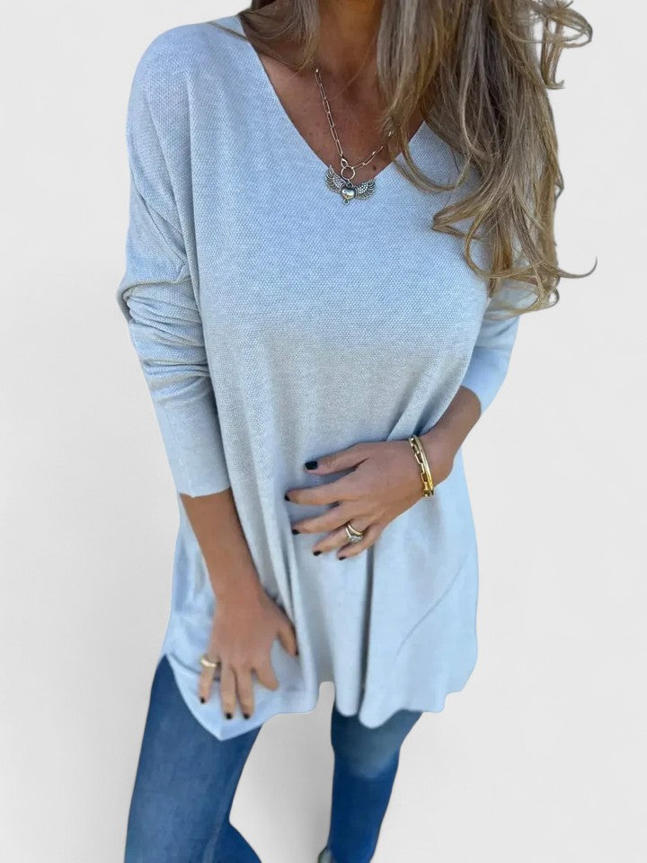 Atalie | Oversized V-Neck Top