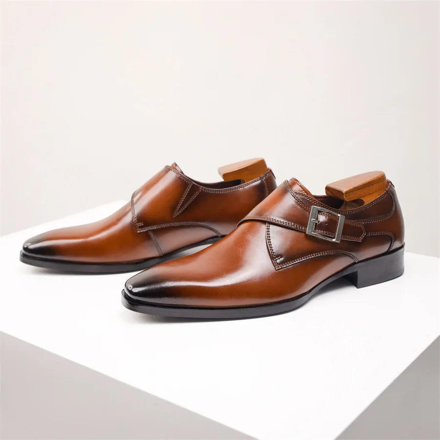 Darwin | Single Strap Buckle Dress Shoes