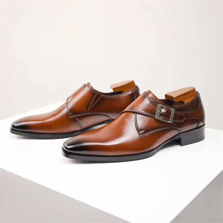 Darwin | Single Strap Buckle Dress Shoes