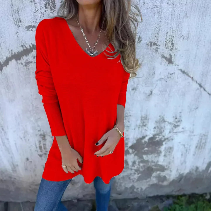 Enid | Relaxed V-Neck Top