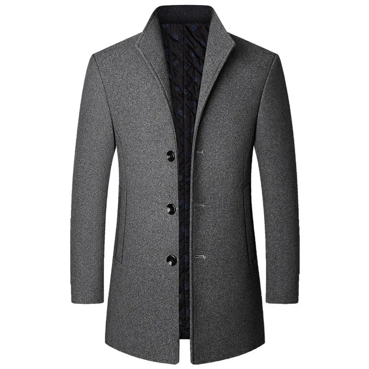 Diego | Sophisticated Button Long Coat