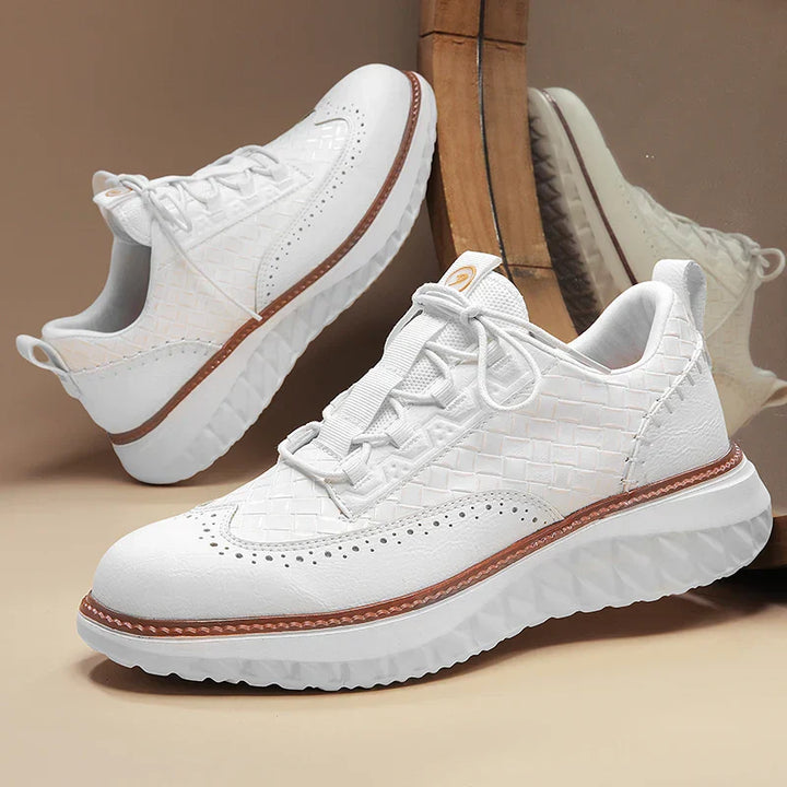 Arlen | Low-Top Woven Panel Sneakers