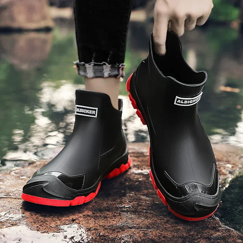 Nimue | Slip-On Waterproof Ankle Rain Boots